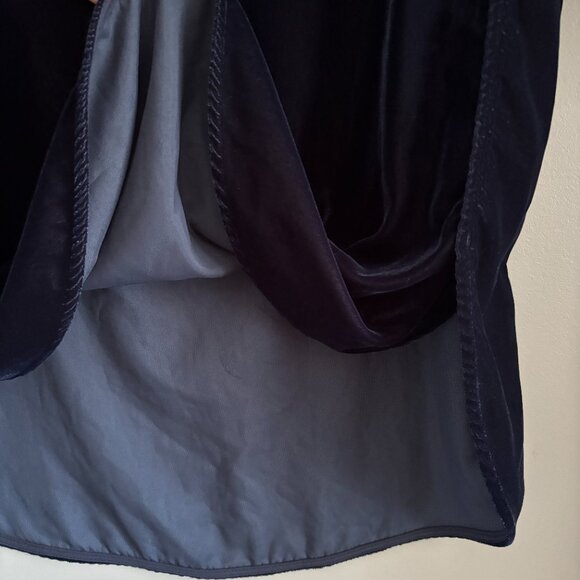 Midnight Blue Velvet Top - Picture 3 of 7